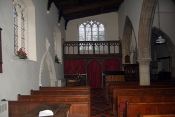 The north aisle looking east February 2011